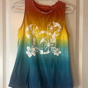 Disney Hawaiian Like Tank Top Multi Colored Size Med EUC